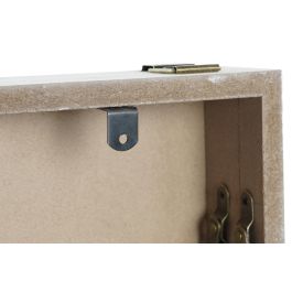 DKD Home Decor Tapa Contador Cottage Mdf Beige Verde 46.5 x 31.5 x 6 cm (2 Unidades)