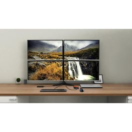 Hub USB i-Tec C31QUATTRODOCKPD Negro