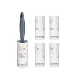 Arte Regal Set Quitapelusa Rodillo Adhesivo con 15 Hojas y 4 Recambios para Ropa, Gris, Plástico, 16 x 27 x 4 cm (24 Unidades)