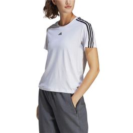 Camiseta de Manga Corta Mujer Adidas IC5040 Blanco (S)