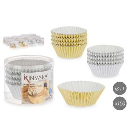 Set 100 Moldes Papel Metalizados Repost 11Cm Srt 2 Kinvara (48 Unidades)