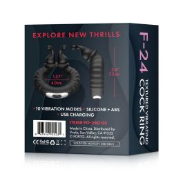 Anillo para el Pene Forto Negro (Talla única)