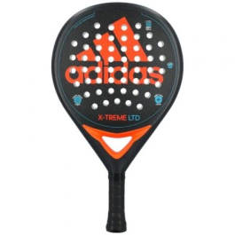 Adidas X-Treme LTD XTREME BK OR Pala de Pádel, Negra y Naranja, Forma Redonda, Control Optimizado, Goma EVA SOFT