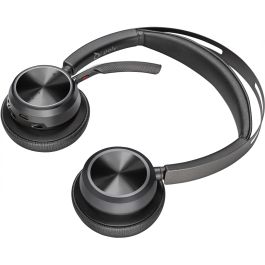 HP Poly Voyager Focus 2 USB-A Headset 213726-01 Auriculares Estéreo con Micrófono y Cancelación de Ruido para Oficina y Llamadas