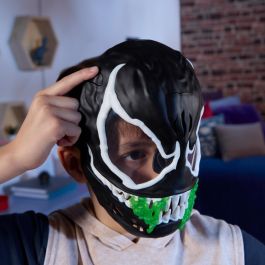 Hasbro G1828 Máscara Venomversus Fluorescente, Brilla en la Oscuridad, Marvel Spider-Man Niños +5 Años
