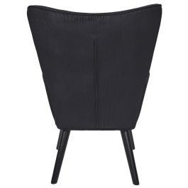 Home Deco Factory Butaca-Sillón Giulia Negro Colección Lounge