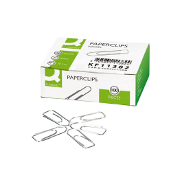 Q-connect Clips n 1 picos niquelados 20 mm punta caja de 100 unidades