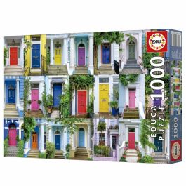 Educa AAAQE72410 Puzzle Puertas de Notting Hill 1000 piezas, temática Arquitectura, 68 x 48 cm