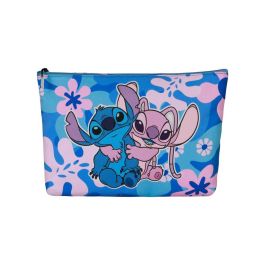 Disney Neceser Lilo y Stitch Soleil Hug Rosa para playa, 1 compartimento, cremallera, forro poliéster, 7x22x30 cm Disney Neceser Lilo y Stitch Soleil Hug Rosa para playa, 1 compartimento, cremallera, forro poliéster, 7x22x30 cm