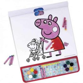 Libro de pegatinas para pintar giga block peppa pig 4 en 1