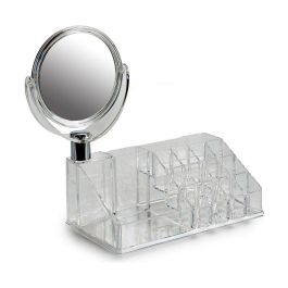 Berilo Organizador con Espejo 16 Huecos 22x8x12 cm (12 Unidades)