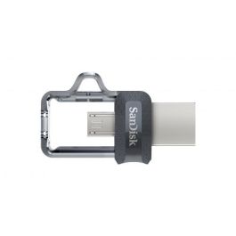 Sandisk Unidad Flash USB Ultra Dual m3.0 64 GB USB Type-A / Micro-USB 3.2 Gen 1 Negro Plata SDDD3-064G-G46