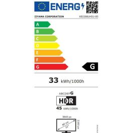 iiyama ProLite XB3288UHSU-B5 Monitor 32" 81,3cm 4K UHD LED 60Hz 3ms 2xHDMI DP LS Negro
