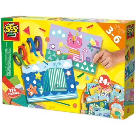 Ses Creative Aprendo a pegar y reconocer formas con pegatinas y cartas Precio: 28.69000024. SKU: B12VSY2PKR