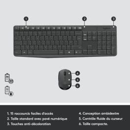 Teclado + Mouse Logitech Mk235 Wireless