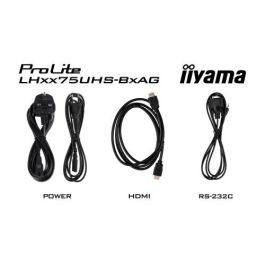 Iiyama LH6575UHS-B2AG Monitor 65" 4K UHD Panel IPS, Brillo 500cd/m², Operación 24/7, Android 11, Altavoces, Negro