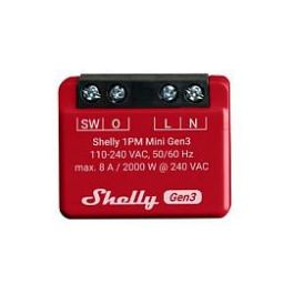 Shelly Módulo switch Mini 1PM Gen3 Wi-Fi BT Precio: 25.4999998. SKU: B136F5R6LY