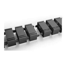 Digitus DA-90505 Bandeja Portacables Curva ABS y Metal Negra 130 m