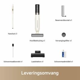 Mova Aspiradora en Seco y Húmedo K30, MOV1735114011141 - Alcance Plano 180°, Succión 18 kPa, Limpieza de Bordes, Secado con Aire Caliente