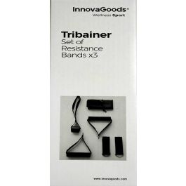 Set de Bandas de Resistencia con Accesorios y Guía de Ejercicios Tribainer InnovaGoods 3 Unidades Set de Bandas de Resistencia con Accesorios y Guía de Ejercicios Tribainer InnovaGoods 3 Unidades