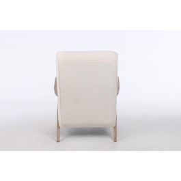 DKD Home Decor Butaca Moderno Blanco Natural 70 x 85 x 68 cm