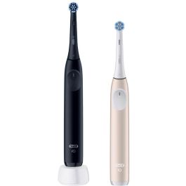 Oral-B iO Series 2 Night Black/Calm Pink, Cepillo Dental Eléctrico Vibratorio con 2 Mangos y 2 Cabezales, Modos de Limpieza