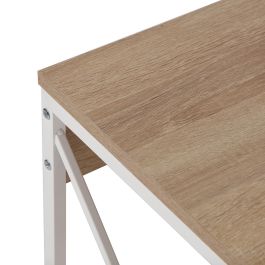 Mesita de Noche Versa 40x54 cm - Madera MDF y Metal (2 Unidades) Mesita de Noche Versa 40x54 cm - Madera MDF y Metal (2 Unidades)