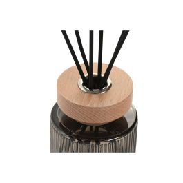 DKD Home Decor Ambientador Mikado Item Home Gris Oscuro Negro 8 x 24 x 8 cm 200 ml
