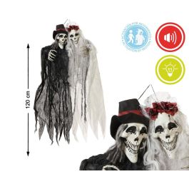 Decoración Colgante Pareja De Esqueletos Con Vestido Y Sombrero 120 cm, Luz Y Sonido, Ideal Para Halloween Precio: 26.49999946. SKU: B1DATAXF7Y