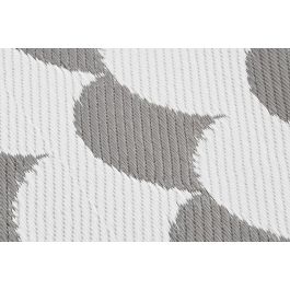 DKD Home Decor Alfombra de Poliéster con diseño de Ondas, Gris y Blanco, 210x150 cm (1 cm grosor), Pack de 2 DKD Home Decor Alfombra de Poliéster con diseño de Ondas, Gris y Blanco, 210x150 cm (1 cm grosor), Pack de 2
