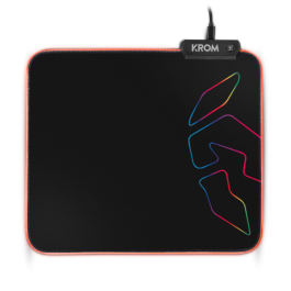 Alfombrilla Gaming con Iluminación LED Krom NXKROMKNTRGB