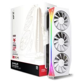 XFX RX 9070 XT 16GB GDDR6 Mercury Gaming RGB OC con 3 ventiladores blanca