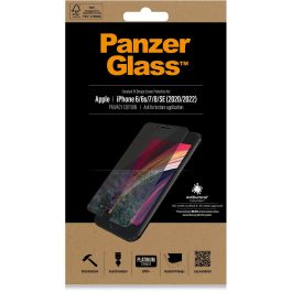PanzerGlass Protector de Pantalla Privacidad para iPhone 6/7/8/SE 2020/22. Antirayaduras, Antigolpes y Antibacteriano