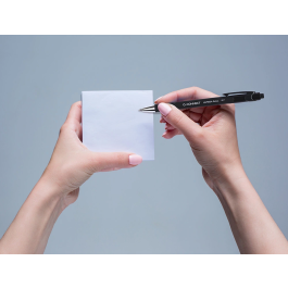 Q-connect Bolígrafo Retráctil con Grip 0.7 mm Negro