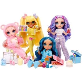 Rainbow High LIT0035051503682 Muñeca de Moda Articulada Junior High Pyjama Party Sunny (Amarillo) 22 cm con Accesorios