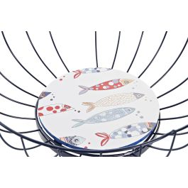 DKD Home Decor Frutero Mediterráneo Colección Costa Peces de Metal y MDF Multicolor 28x28x10 cm Pack 2 Unidades Apto Microondas Lavavajillas DKD Home Decor Frutero Mediterráneo Colección Costa Peces de Metal y MDF Multicolor 28x28x10 cm Pack 2 Unidades Apto Microondas Lavavajillas