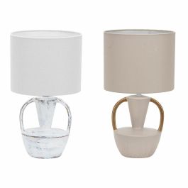 Lampara Sobremesa Urban DKD Home Decor Blanco Beige 20 x 35 x 20 cm (2 Unidades) Precio: 36.49999969. SKU: B1H9W28GFW