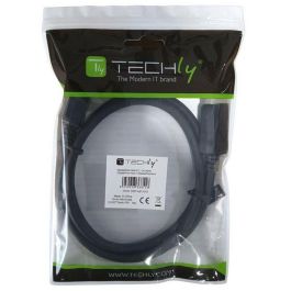 Techly Cable DisplayPort 2.1 Audio/Video Macho/Macho 1m Negro - Soporta 4K para Conexión PC y Monitor