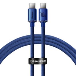 Cable USB-C a USB-C Baseus CAJY000603 Azul Cable USB-C a USB-C Baseus CAJY000603 Azul
