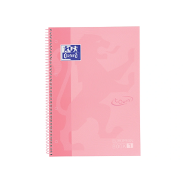 Oxford Europeanbook 1 Write&Erase Cuaderno Espiral 80H A4+ 5x5 mm Microperforado T-Extradura Flamingo Pastel
