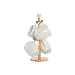Taza Mug Home ESPRIT Blanco Natural Con relieve 350 ml
