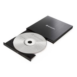 Verbatim Grabadora Externa CD/DVD Slim USB-C Negra