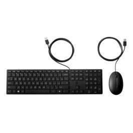 HP 320MK Wired Keyboard & Mouse Set - Teclado y Ratón para Escritorio, Productividad Profesional