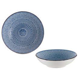 Plato Relieve Hondo Azul 20Cm Vessia (24 Unidades) Plato Relieve Hondo Azul 20Cm Vessia (24 Unidades)