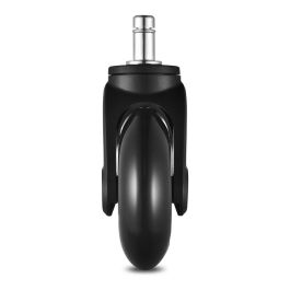 Sharkoon Gamingstühle Rollen-Set Skiller SW10 - Ruedas Giratorias, Set de 5, Negro PU, 7.5 cm, Compatible con SKILLER y ELBRUS