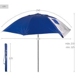 Sombrilla Aktive 240 x 210 x 240 cm (6 Unidades) Sombrilla Aktive 240 x 210 x 240 cm (6 Unidades)