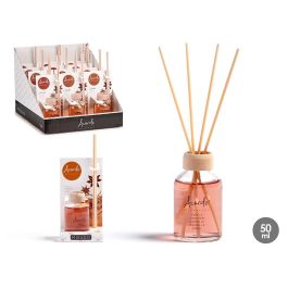 Mikado 50 ml con varilla canela - Acorde, vidrio, madera, 7x17x5 cm (12 Unidades)