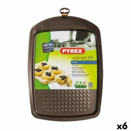 Molde para Horno Pyrex Asimetria Rectangular Negro Metal 33 x 25 cm (6 Unidades) Precio: 87.78999999. SKU: S2706951