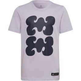 Camiseta de Manga Corta Infantil Adidas Marimekko Ciruela