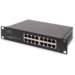 Digitus Switch Gigabit Ethernet de 16 puertos, 10" Unmanaged, No Administrado, Montaje en rack, Negro Precio: 143.68999986. SKU: B1FXVBJ94A